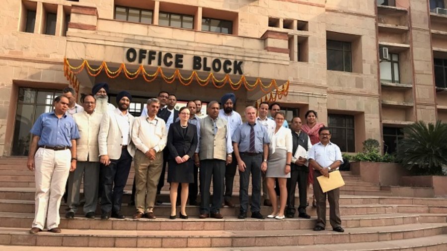 Teilnehmende des bilateralen Treffens am 24.10.2019 in Delhi (Quelle: ADT Project Consulting GmbH)